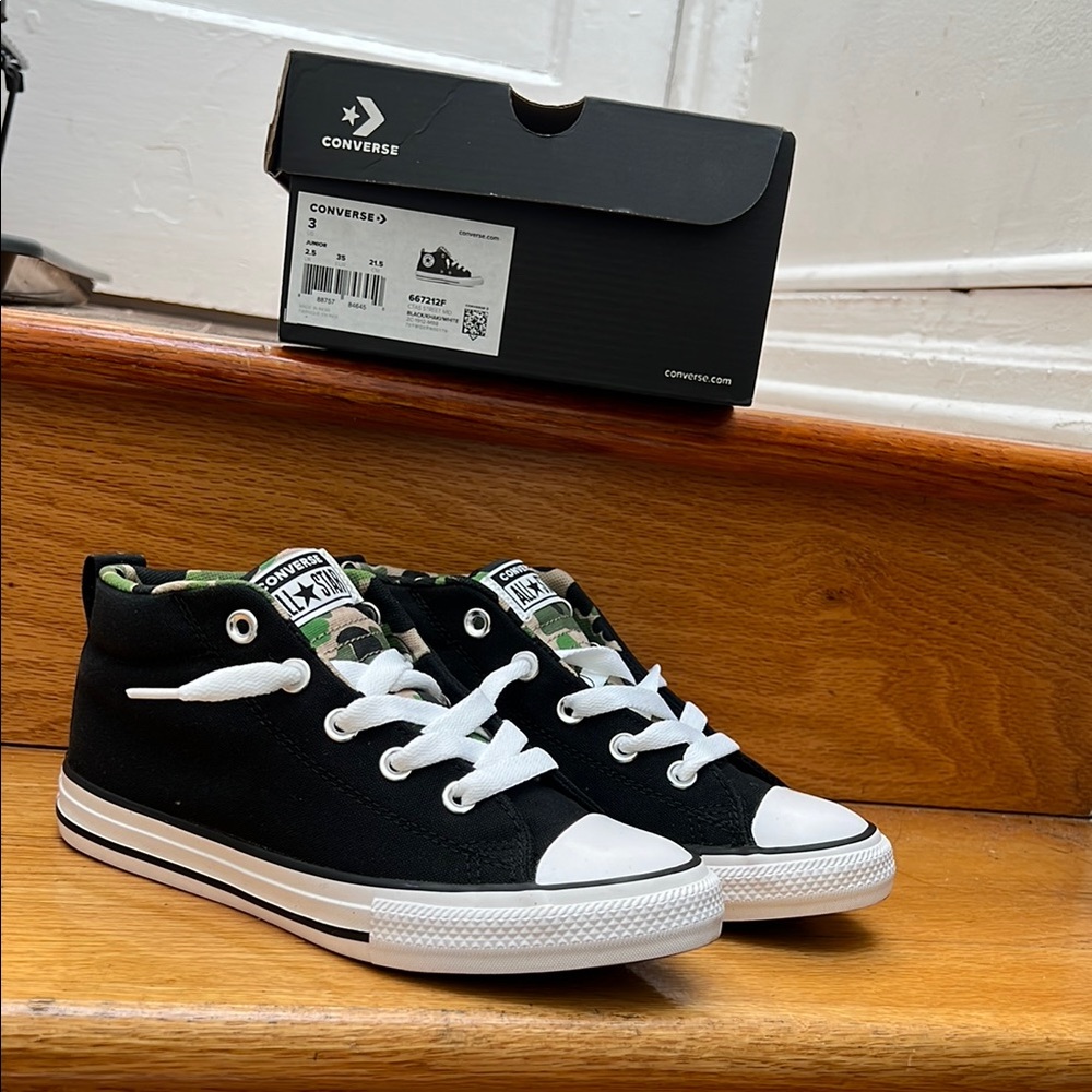 Converse Black and White High-Top Sneakers